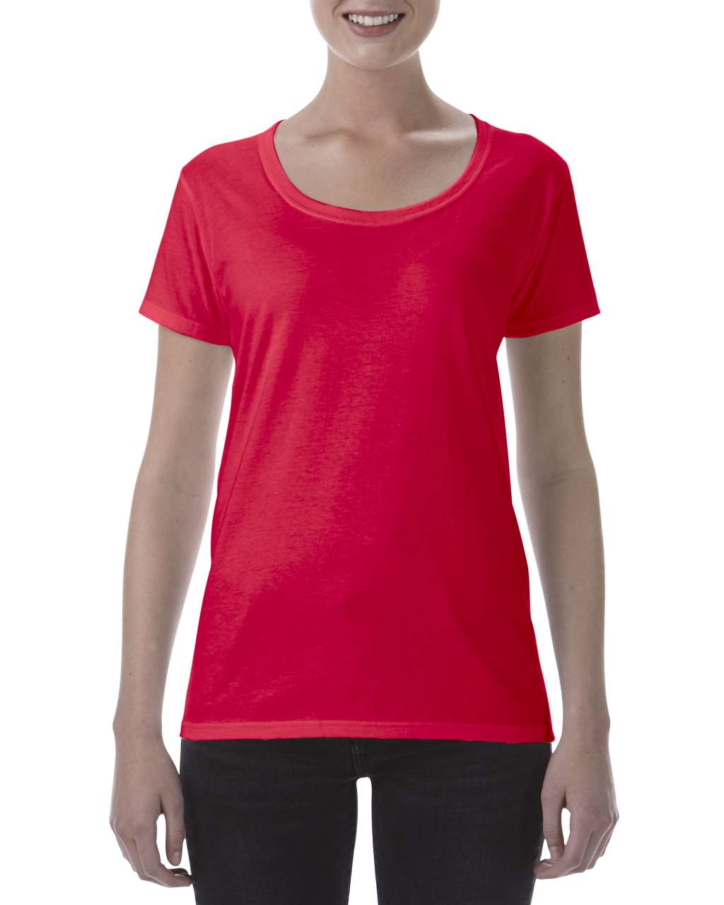 SOFTSTYLE<SUP>®</SUP> LADIES' DEEP SCOOP T-SHIRT